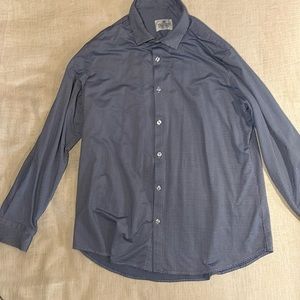 Mizzen and main blue button down